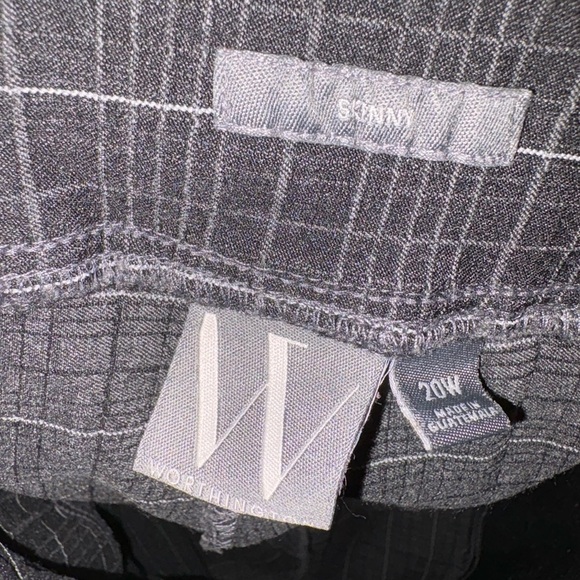 Worthington Black Checkered Dress Pants - Picture 2 of 3